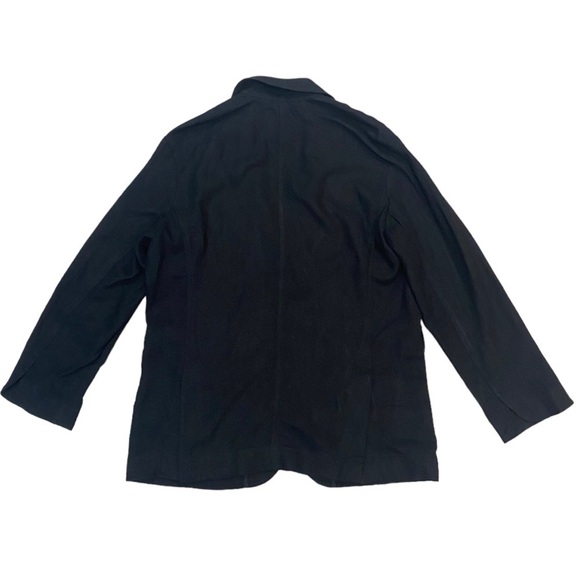 NWT Madewell Larsen Breezewoven Linen Blend Blazer in Black Size Medium - Picture 6 of 9